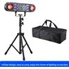 NONE Luci DJ da 80W con Supporto, Luci per Feste 7 in 1, Luci Disco DJ Attivate dal Suono DMX con Sfera Rotante, Strobo, Effetto Colorato