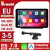 Srnubi 7'' Sistema Multimediale per Auto Leggero e Portatile con Carplay Wireless e Android Auto, Schermo Display Radio Intelligente