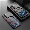 YISHANGOU Cover Magnetica con Motivo Montagna Innevata per Samsung Galaxy S26 S25 S24 S23 Ultra S25 FE A57 A17 A37 A56 A55 A16 in Acrilico