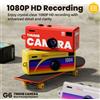 Mini Telecamera Portachiavi con Registrazione Video HD 1080P e Obiettivo Grandangolare 130 Gradi, Schermo LCD TFT per Studenti
