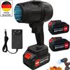 NONE Ventilatore Turbo Brushless da 160.000 RPM, Soffiatore Elettrico Portatile Senza Fili, Strumento Potente per Rimozione Polvere e Neve + 2 Batterie
