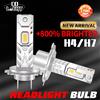 CO LIGHT Lampadina LED CO LIGHT H7 H4 per Fari Auto CANBUS 1500W, Luci Auto 6500K, Mini Ventola Turbo Wireless, Faro LED per Automobile 12V 24V
