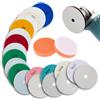 Jugacool Set di 14 dischi diamantati per levigatura, set portatile di dischi diamantati per lucidatura 50-10000 per piastrelle, granito, cemento, pietra