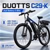 NONE Bicicletta elettrica DUOTTS C29-K, batteria 48V37.5AH, doppia batteria, freni idraulici, pneumatici da 29 pollici, bici elettrica da città/strada.