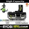 Ddadache Batteria al litio ad alte prestazioni RYOBI 18V senza effetto memoria e a bassa auto-scarica per tutti gli utensili P108 P107 P109