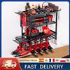 Warmom Organizzatore per Utensili Elettrici a 4 Livelli, Scaffale da Parete, Armadietto Porta Attrezzi, Carrello Porta Trapani, Armadio per Garage e Officina