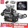 Mould King 10206 Set di Costruzioni Motore V8 per Supercar Motorizzata, Blocchi Tecnici per Assemblaggio Motore Auto, Regalo di Natale per Bambini