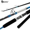 BIUTIFU Canna da Pesca BIUTIFU per Barca, Jigging e Pesca in Mare, 40-80g, in Carbonio, con Portamulinello Slow Shake One and Half, 1.8m 2.1m