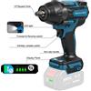 NONE Avvitatore elettrico a impulsi senza batteria, 1800 Nm di coppia, brushless, da 1/2 pollice, compatibile con utensili elettrici Makita, per batteria da 18V.