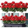 NONE 1/5 pz. Pianta Artificiale in Seta, Fiore di Begonia, per Arco da Giardino Esterno, Protezione UV, Matrimonio, Sposa, Bonsai da Casa, Festa di Natale, Regalo Fai da Te