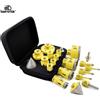 DARTOTEK Set di 10 Punte Diamantate per Trapano 6-68mm, Fresa a Tazza + Smussatore da 50mm + Punte a Dito Dia 10mm + Adattatore Esagonale M14, Kit Utensili per Marmo e Piastrelle