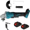 Seeiswork Smerigliatrice Angolare Brushless 125mm, 3 Velocità, 12000 RPM, Macchina per Taglio, Levigatura e Lucidatura, Utensile Elettrico Portatile per Batteria Makita 18V