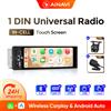 Ainavi Autoradio AINAVI 1 DIN con Carplay Wireless e Android Auto, Lettore Multimediale Universale MP5, Schermo IPS HD da 6,36 Pollici, Type-C, BT 5.0, 1DIN