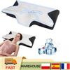 NONE Cuscino Ergonomico in Memory Foam per il Sollievo dal Dolore Cervicale, Ortopedico per Chi Dorme su un Fianco, Schiena o Stomaco