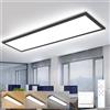 Oraymin Pannello LED da Soffitto Nero 120cm, 40W 4400LM, Luce Moderna con Telecomando, Lampada Bianca Neutra 4000K per Cucina, Camera da Letto, Ufficio