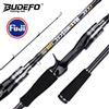 BUDEFO Canna da Pesca BUDEFO MAXIMUS 1.8m 2.4m 3.0m in Carbonio 30T per Spinning e Baitcasting con Guide FUJI, Canna da Viaggio 3-50g ML/M/MH