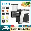 Affettatrice Elettrica per Verdure 500W, Tritatutto da Cucina 5-in-1 Multifunzione con Lama per Carote, Patate e Cetrioli