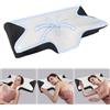 Vacclo Cuscino Cervicale in Memory Foam, Cuscino Ortopedico Ergonomico 2 in 1 per Dolore al Collo, Cuscini di Supporto Sagomati, Cuscino per il Collo