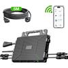 AUFU Micro Inverter Solare Grid-Tie da 800W Impermeabile IP67 MPPT con Ingresso FV DC25-55V e Uscita AC184V-253V per Pannelli Solari da 30V 36V