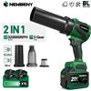 NEWBENY Soffiatore Elettrico Turbo Brushless 650M/S, Potente Ventilatore a Getto Senza Fili per Neve e Polvere, Compatibile con Batterie Makita