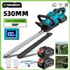 Yofidra NEWBENY Tagliasiepi Elettrico 530MM 180 ° Potatore per Siepi con Angolo Regolabile, Attrezzo da Giardinaggio per Batteria Makita