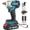 HGTUGO Avvitatore a impulsi elettrico senza fili da 520 N.m con motore brushless, ricaricabile, utensile elettrico per batterie Makita 18V e 388V
