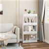 WOLTU Carrello a 3/4 Ripiani, Mobiletto Stretto da Cucina, Scaffale Organizzatore per Soggiorno, Scaffale Contenitore per Bagno, Scaffale Mobile con Ruote per Casa