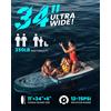 EGGORY Tavola SUP Gonfiabile Ultra Larga 11' x 34'' 350LB Kit Stand Up Paddle Anti-Medusa per Adulti Principianti, Disponibile in UE, Esente IVA