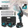 YOFIDRA Motosega Elettrica Portatile da 6 Pollici 30000RPM, Utensile da Taglio per Giardinaggio e Lavorazione del Legno, Compatibile con Batteria Makita 21V