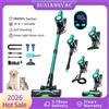 SUXIANGVAC Aspirapolvere senza fili, autoportante, 58Kpa/55 minuti/10-in-1, con spazzola illuminata a LED per peli di animali domestici/tappeti