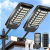 UMEXUS Nuova Lampada Solare 2026 Super Luminosa 140 LED per Esterni, Giardino, Impermeabile, Alimentata a Energia Solare con Sensore di Movimento