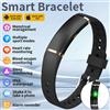 LIGE Nuovo Braccialetto Smart Bluetooth alla Moda con Monitoraggio della Salute, Frequenza Cardiaca, Sonno e Stress, Tracker Fitness Sportivo, Orologio da Polso Intelligente per Donne e Uomini