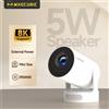 Magcubic HY300 Pro+ Proiettore Esterno 8K 8000 Lumen Android 14 WiFi 6 BT5.4 Portatile con Altoparlante HiFi 5W 720P HD