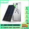 JINGYANGPV Pannello Solare in Vetro da 100W ad Alta Efficienza, Modulo Solare Rigido Impermeabile per Camper, Casa, Campeggio, Adatto per Batterie da 12V