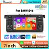 podofo Autoradio Podofo 7'' 8Core per BMW 3 E46, Lettore Multimediale con Carplay, Android Auto, Qualcomm, WIFI, GPS, EQ, DSP, Mirror Link