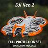 NONE Kit di Protezione DJI Neo 2 Stampato a Iniezione (Non Stampato in 3D): Protezione Gimbal, 4 Gambe, Pinna Posteriore, Doppi Anelli, Multicolore