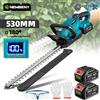 NEWBENY Tagliasiepi Elettrico 180 ° Potatore per Siepi con Angolo Regolabile 530MM, Attrezzo da Giardinaggio Compatibile con Batteria Makita