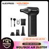 WOLFBOX DF200 Ventilatore Elettrico Potente Senza Fili, Soffiatore d'Aria a 3 Velocità Regolabili, Ventilatore Portatile per Auto/Casa/Esterni