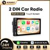 AINAVI Autoradio Universale 7" Doppio DIN con Carplay Wireless, Android Auto, Bluetooth, USB, AUX, TF, EQ, Mirror Link, SWC, Type C