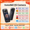 Insta360 X5 Videocamera d'Azione Impermeabile 8K 360° ° Video HDR, prestazioni migliorate in condizioni di scarsa illuminazione, lenti sostituibili, durata batteria 3 ore, triplo chip AI
