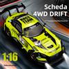 JJRC Auto da corsa telecomandata JJRC, trazione integrale, drifting ad alta velocità, pneumatici e dischi freno sostituibili. Dinamico e accattivante. Il per