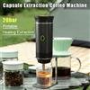 MicroData Macchina da Caffè Elettrica 3-in-1 con Riscaldamento Wireless per Capsule e Polvere, per Auto, Casa e Campeggio