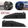 NONE Rampe di Servizio per Auto da 3/5 Tonnellate, 2 Pezzi, Rampe per Veicoli Pesanti con Superficie a Rete Antiscivolo, Rampe di Sollevamento in Plastica PP per Cambio Olio, Servizio Pneumatici, SUV,