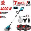 ONEVAN Tagliaerba Elettrico Senza Fili da 4000W con Motore Brushless da 9 Pollici, Trimmer da Giardino Compatibile con Batteria Makita 18V