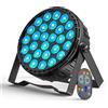 Yiflamefly 216W Par Lights 27x8W RGBW LED Luci Effetto Scenico con Telecomando e Controllo DMX512 per KTV, Teatro, Bar, Concerti, DJ, Feste