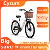 Cysum Bicicletta Elettrica per Adulti Cysum X-City 250W, E-Bike da Montagna con Batteria 48V 10.4ah, Pneumatici da 26 Pollici, Bici Elettrica Urbana per Pendolari