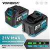 Yofidra Batteria agli Ioni di Litio Ricaricabile YOFIDRA 3.0AH 4.5AH per Trapano, Avvitatore e Cacciavite Senza Fili Compatibile con Batterie Makita 21V / 18V
