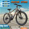 NONE Bicicletta Elettrica Aairsk GT900 con Motore da 540W, Batteria 36V 13Ah, Doppia Sospensione, Pneumatici da 26/24 Pollici, Bici Elettrica a Escursione Ridotta