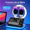 NONE Scheda effetti sonori F998, scheda mixer audio, scheda audio compatibile con Bluetooth con effetti sonori multipli e luce LED