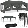 WOLTU Gazebo Pieghevole da Giardino 3x6m con 6 Pareti Laterali, Altezza Regolabile, Impermeabile, Protezione UV, Tenda per Feste con Borsa
